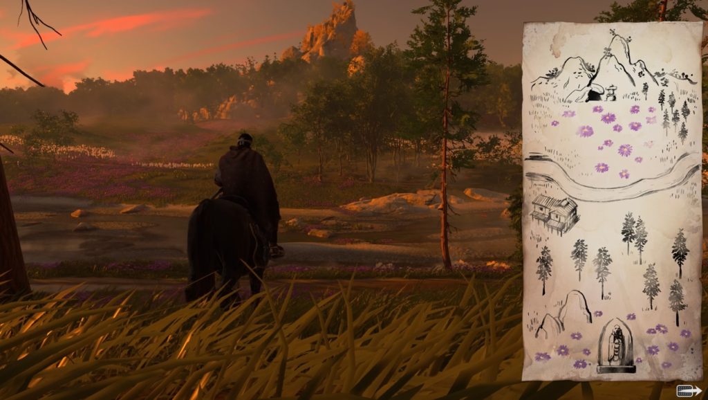 Ghost of Tsushima The Legend of Tadayori Guide Find Second Violets