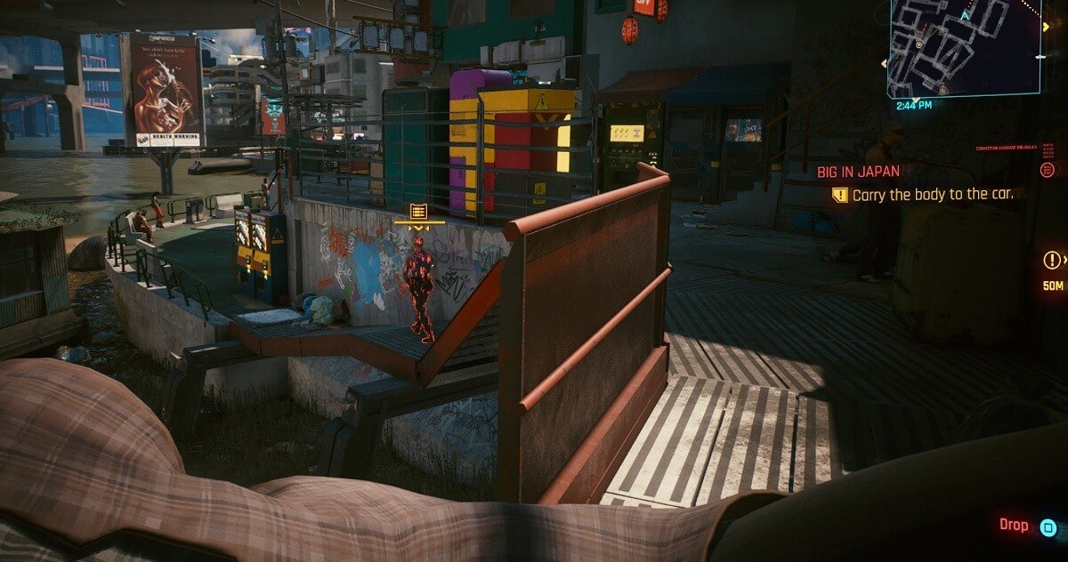 Cyberpunk 2077 Find No Future Container Big in Japan Assassin Leaves