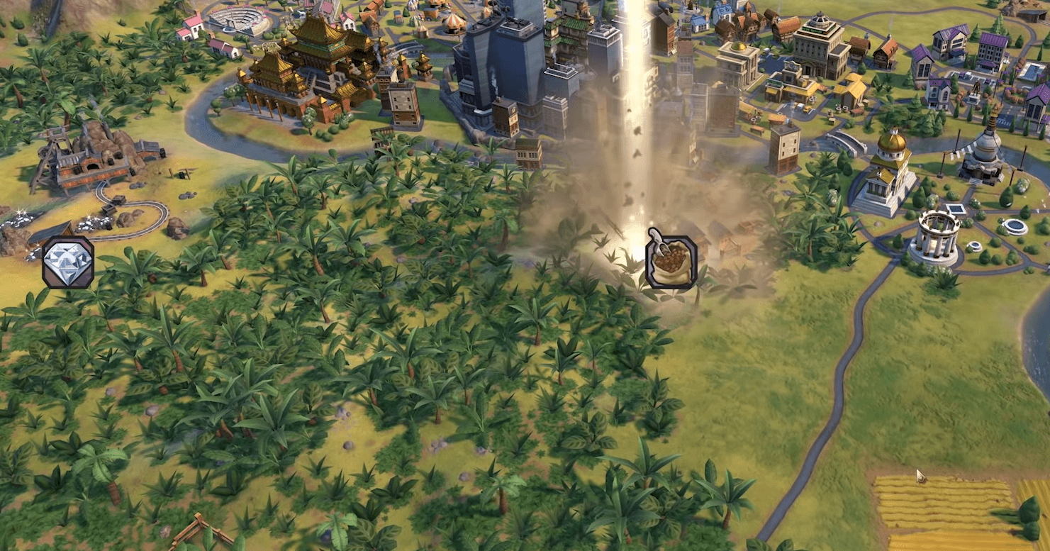 Civ 6 see and get more Luxury Resources and build on them