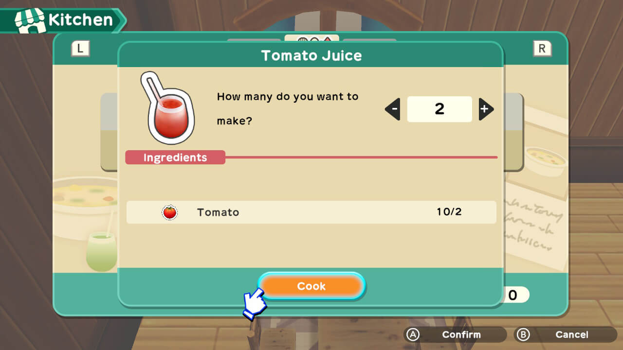 Harvest Moon One World Get Tomato Juice Tomato Juice Cook