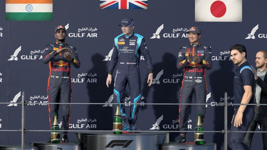 F1 2021 F2 Car Profile Podium