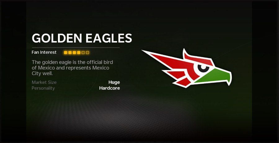 Madden 22 Mexico City Golden Eagles Logo