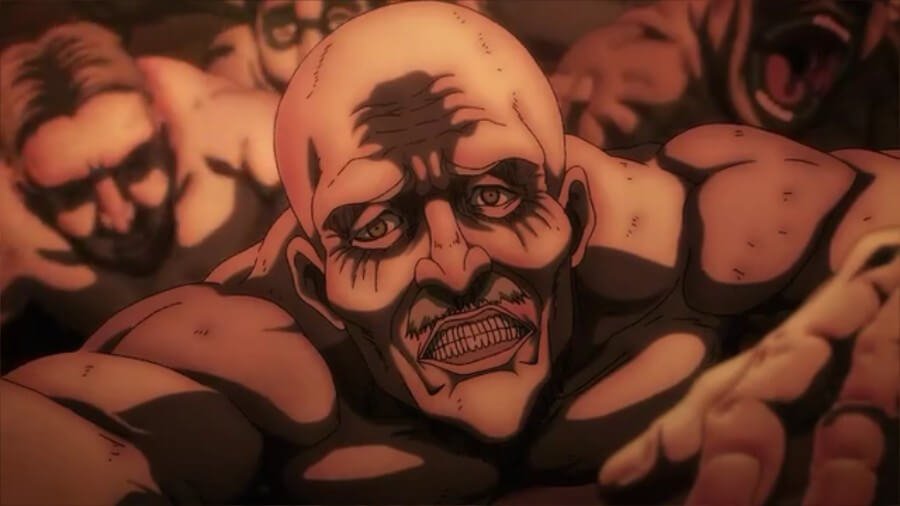 Attack on Titan Episode 81 Thaw commander Pyxis turning into a Titan