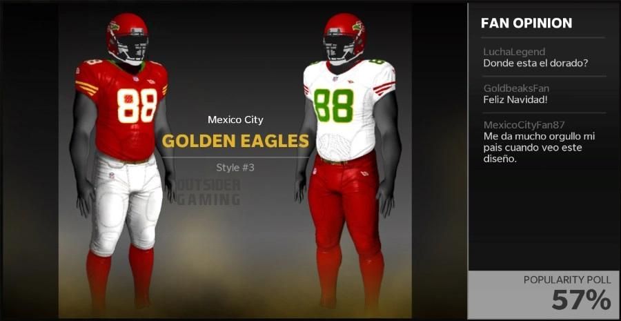 Madden 22 Mexico City Golden Eagles Uniforms3