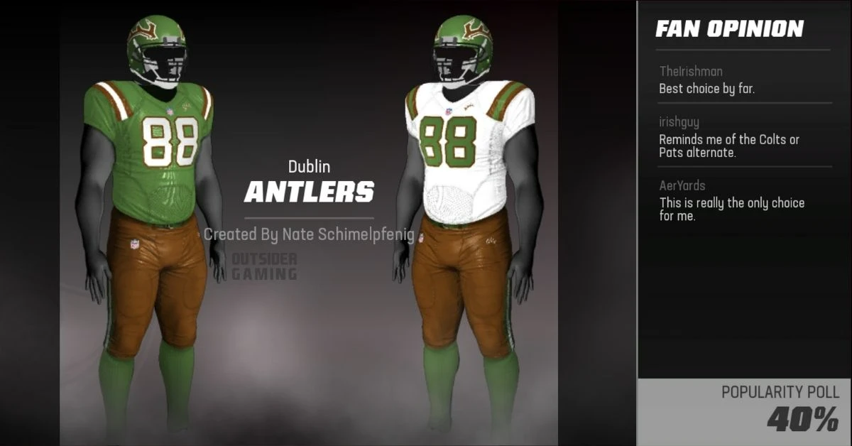 Madden 23 Dublin Antlers Uniforms 1