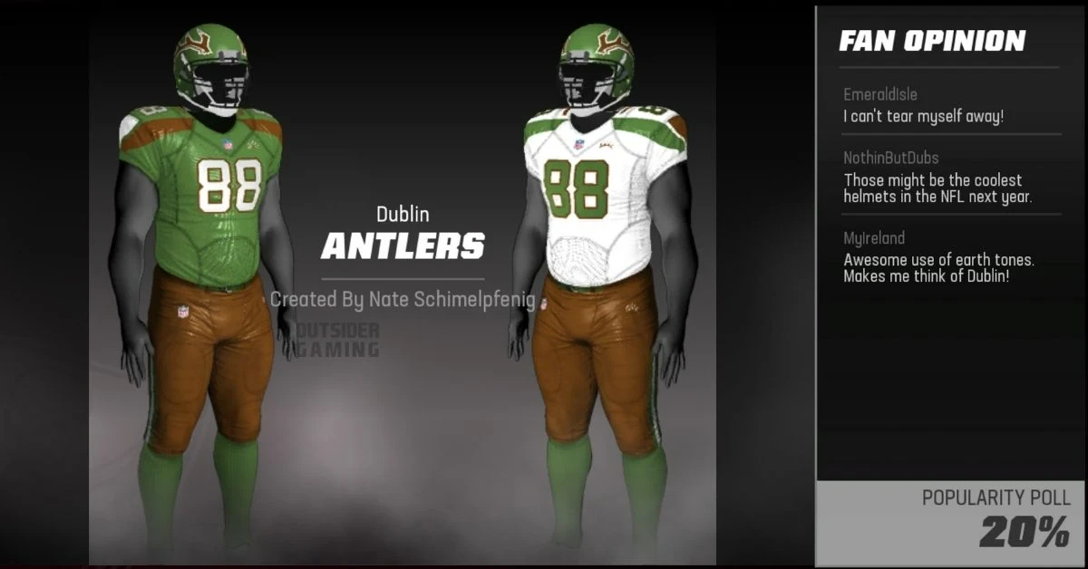 Madden 23 Dublin Antlers Uniforms 3