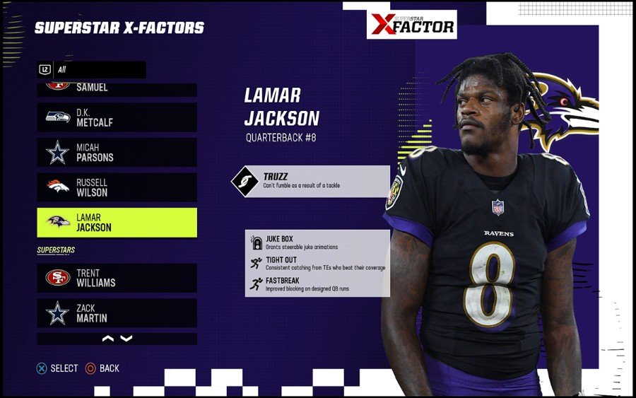 Madden 23 QB X Factors Jackson