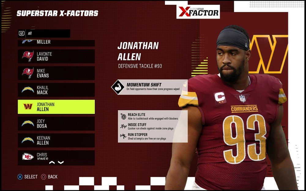 Madden23 DLXFactors Allen