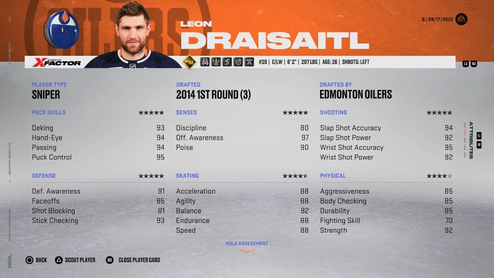 NHL 23 Best Players Draisaitl