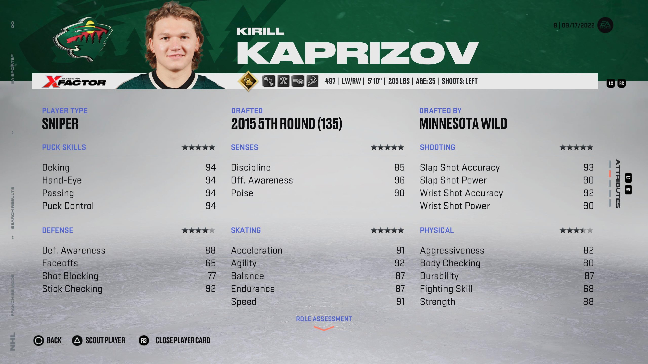 NHL 23 Best Wingers Kaprizov scaled