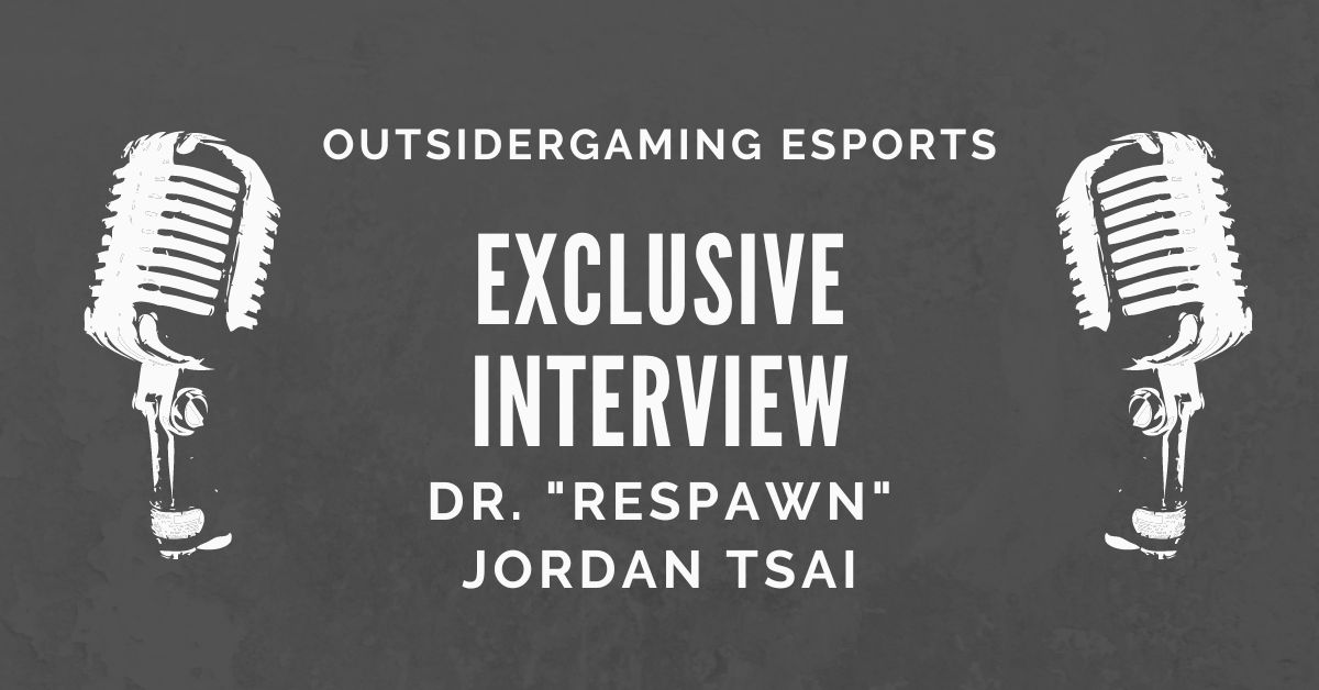 Featured image graphic to represent an interview & write up by Fabrice for OutsiderGaming about Dr. Respawn.