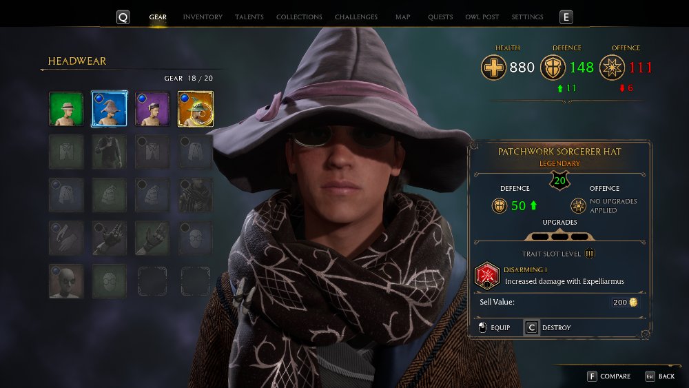 Patchwork sorcerer Legendary hat