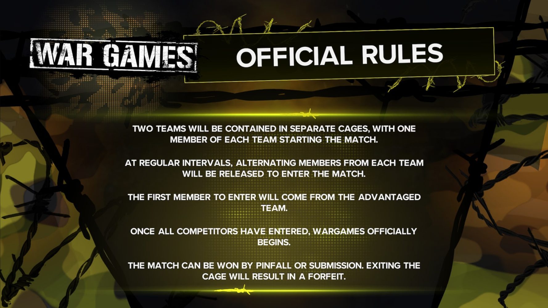 WWE 2K23 WarGames Controls Guide Match Rules