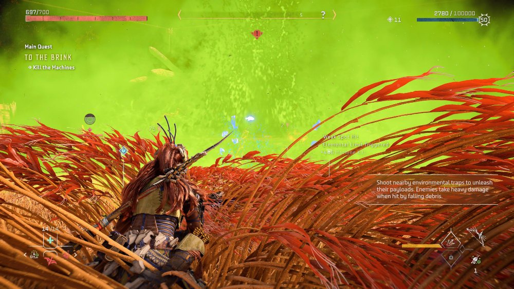 Acid explosion in Horizon Forbidden West