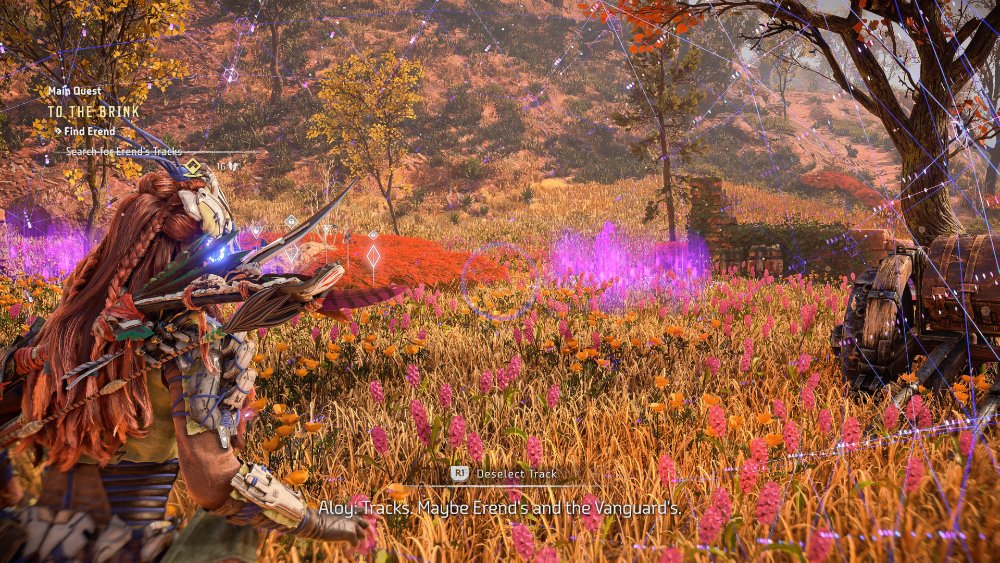 An example of tracking in Horizon Forbidden West