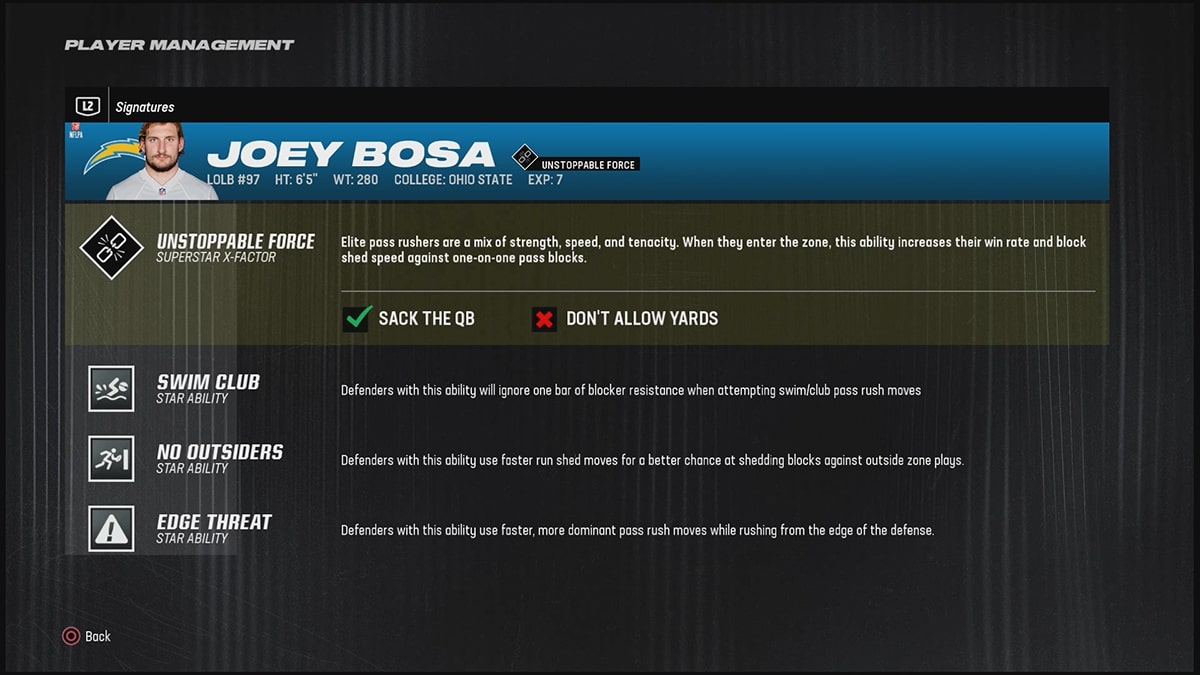 Madden 24 Best Linebackers Joey Bosa