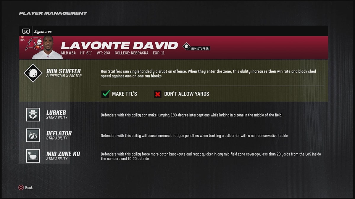 Madden 24 Best Linebackers Lavonte David