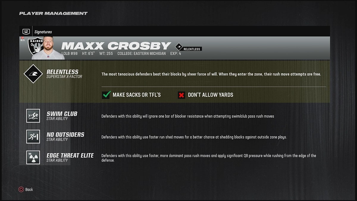 Madden 24 Best Linebackers Maxx Crosby