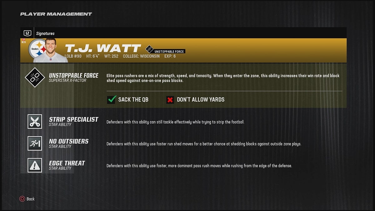 Madden 24 Best Linebackers T.J. Watt