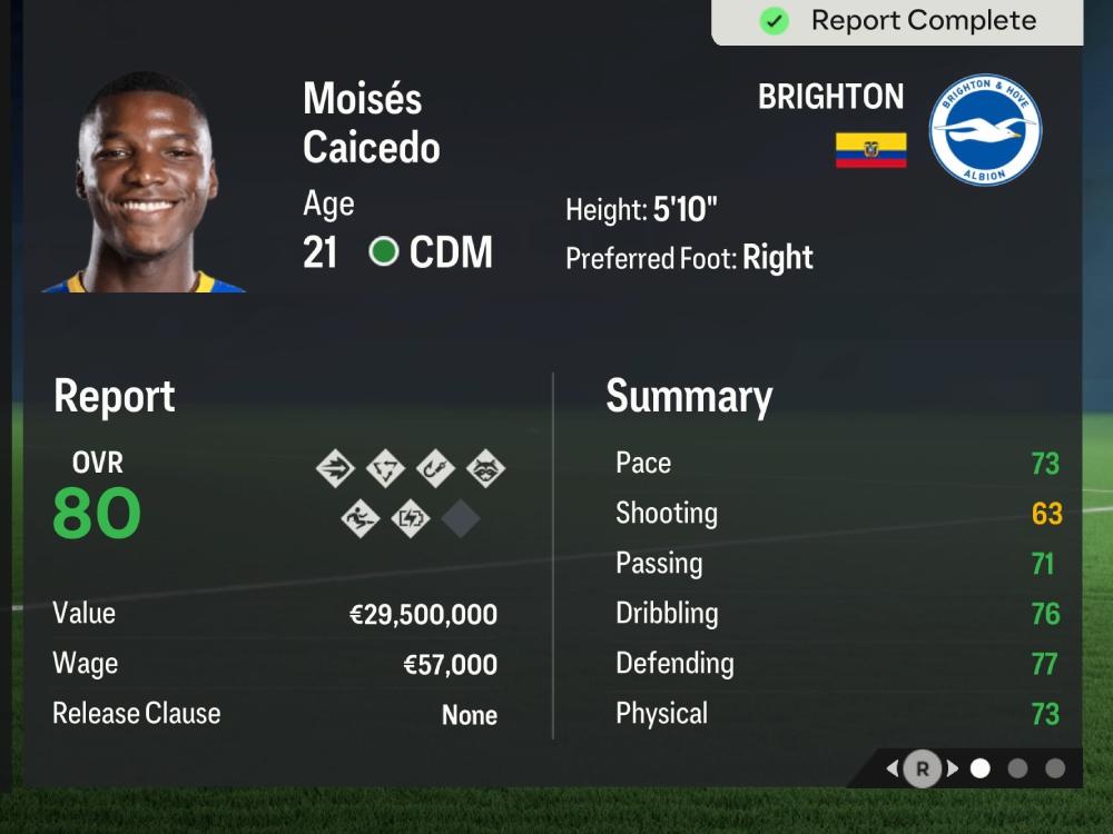 Moises Caicedo (80 OVR – 85 POT)