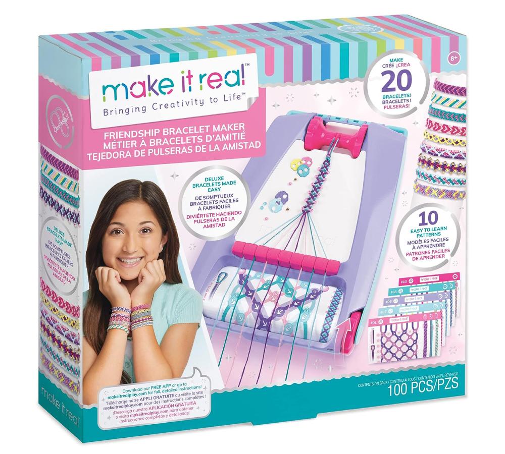 Make It Real: Friendship Bracelet Maker, Make up to 20 Bracelets, 100 Different Pieces