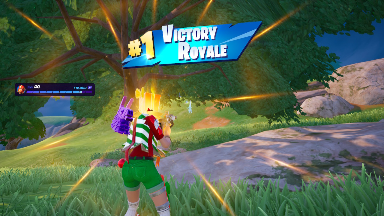 Playing Fortnite Battle Royale
