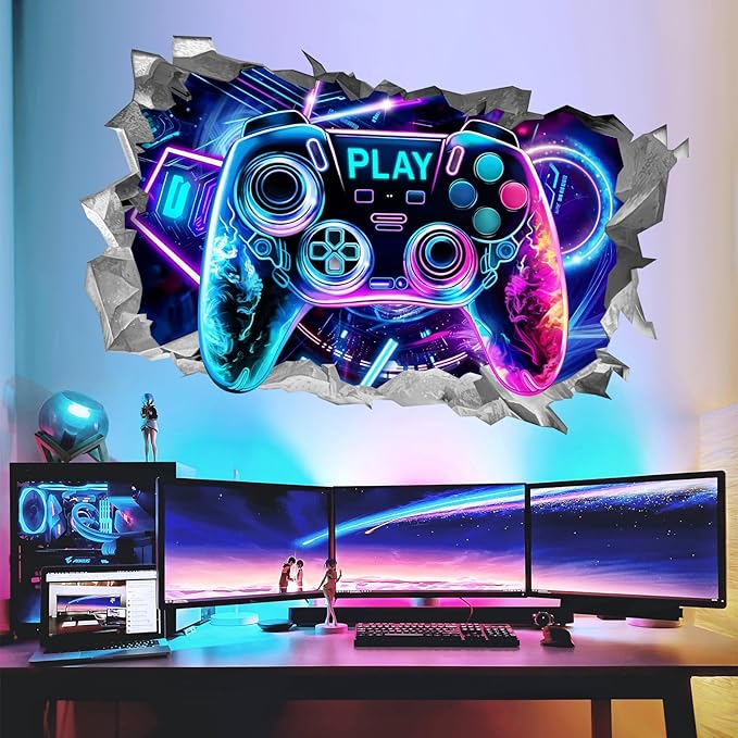 Wondever 3D Game Wall Stickers