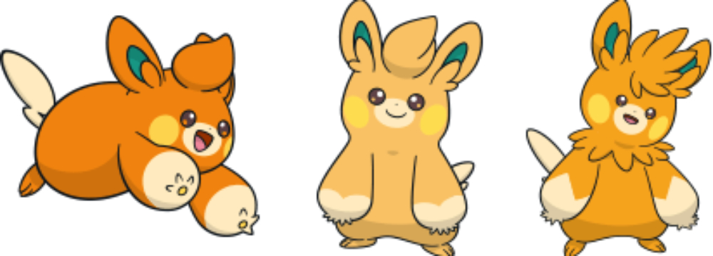 Pokémon Pawmo and Pawmot