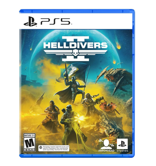 The PS5 box case for Helldivers 2
