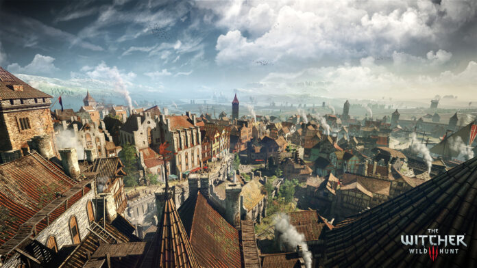witcher3city A large city as seen from a high point in The Witcher 3: Wild Hunt