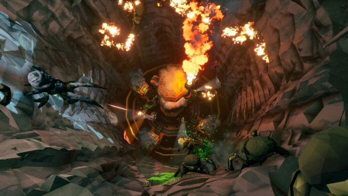 deep rock galactic cover A scene from the game Deep Rock Galactic